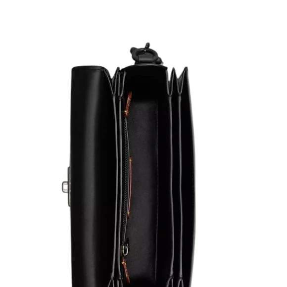 Coach Rogue Top Handle With Tea Rose Glovetanned Leather/Matte Black/Black NWT - Picture 3 of 16